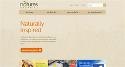 Desktop Screenshot of naturesorganics.com.au